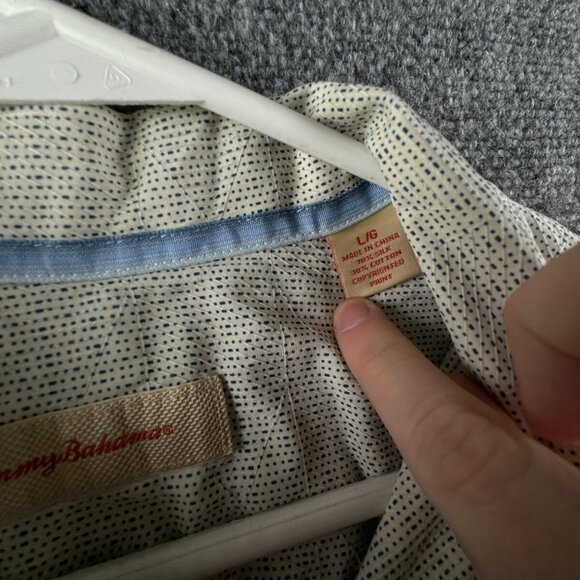 Tommy Bahama Mens Cotton Silk Button Up Shirt Short Sleeve Hawaii Floral Large - Picture 7 of 14